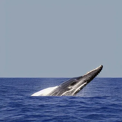 Photo of a whale in outer space