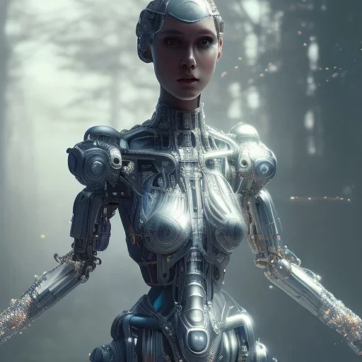 full body cyborg| full-length portrait| detailed face| symmetric| steampunk| diselpunk| cyborg| intricate detailed| to scale| hyperrealistic| cinematic lighting| digital art| concept art| unreal engine 5