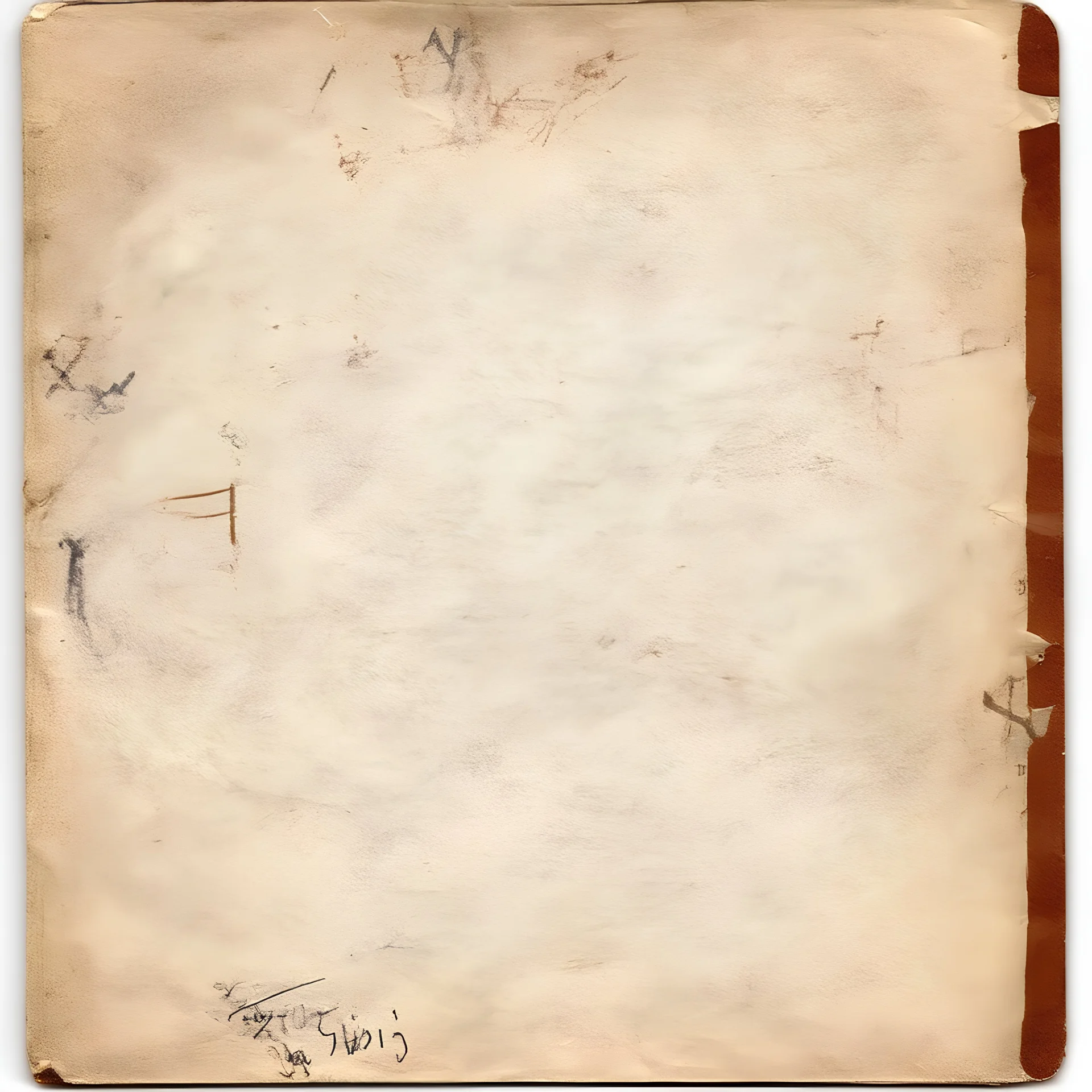 old album cover with old paper, it iw written Jen H.KA