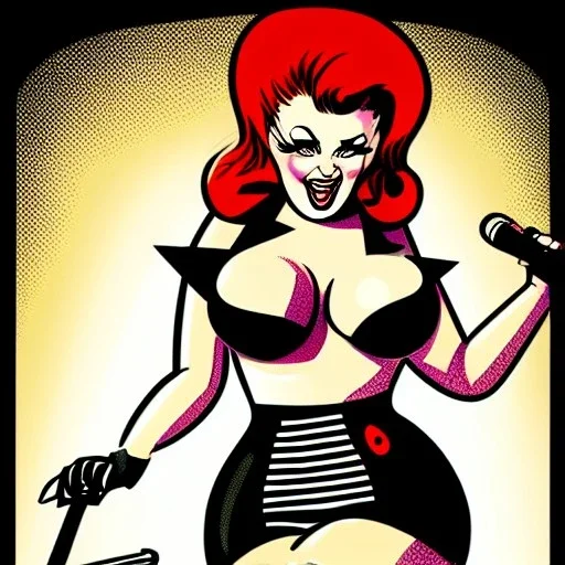 rock n roll, pinup, illustration, comic