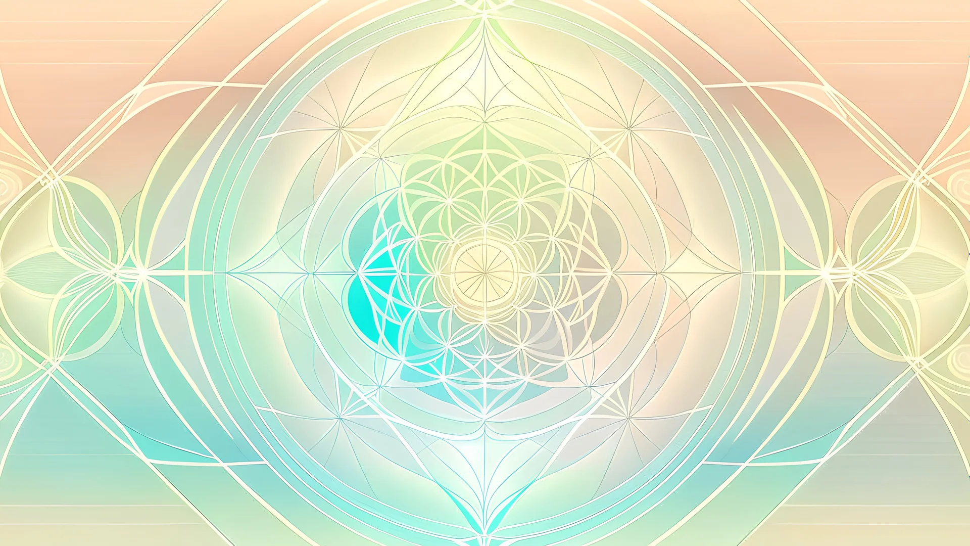 gentle pastel colors sacred geometry, pleasant peaceful image, calming energy