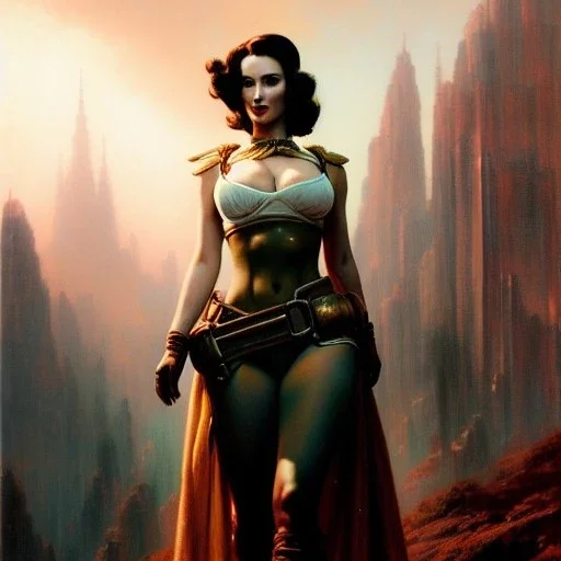 Drawing of beautiful face,'beautiful,Busty Cait(Fallout4)',intense stare, ancient skintight armor, balanciaga fashion clothe painting by gaston bussiere, greg rutkowski, yoji shinkawa, yoshitaka amano, tsutomu nihei, donato giancola, tim hildebrandt, Oil on canvas, cinematic composition, extreme detail,fit full head inside picture,16k