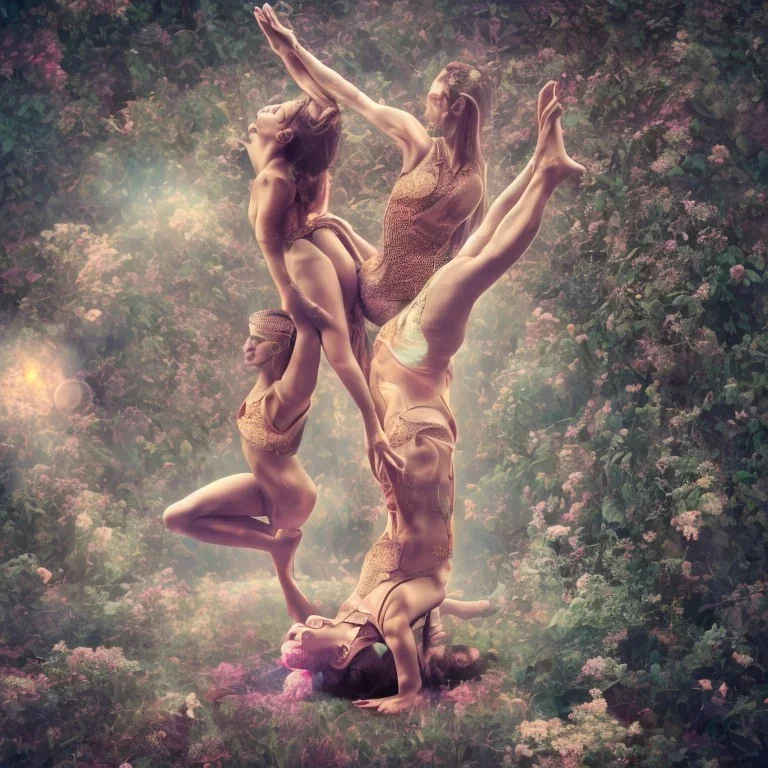 acro yoga psychédélisme photo