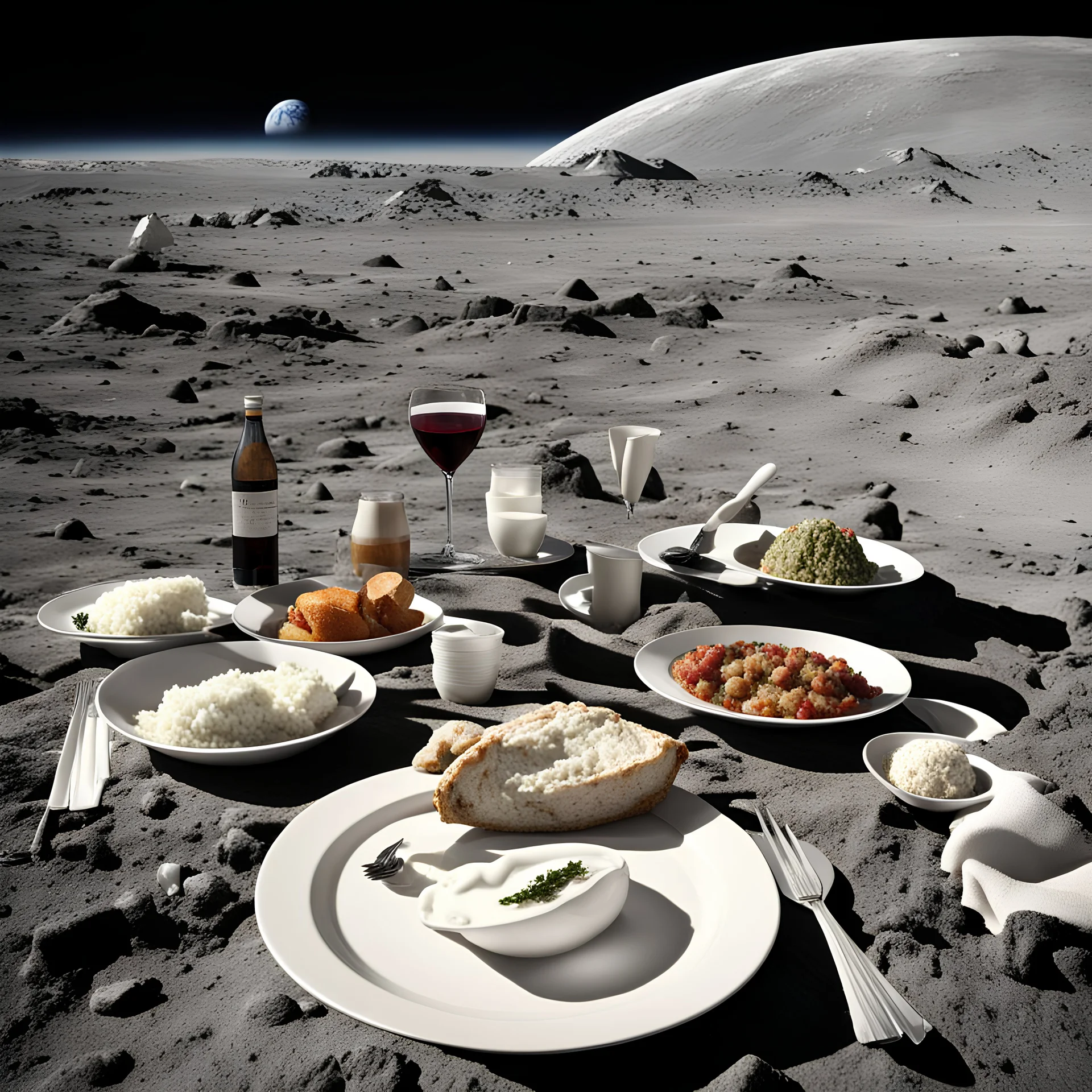 Thanksgiving dinner on the surface of the Moon