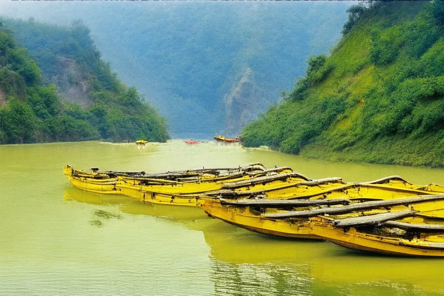 Boats on yellow river china