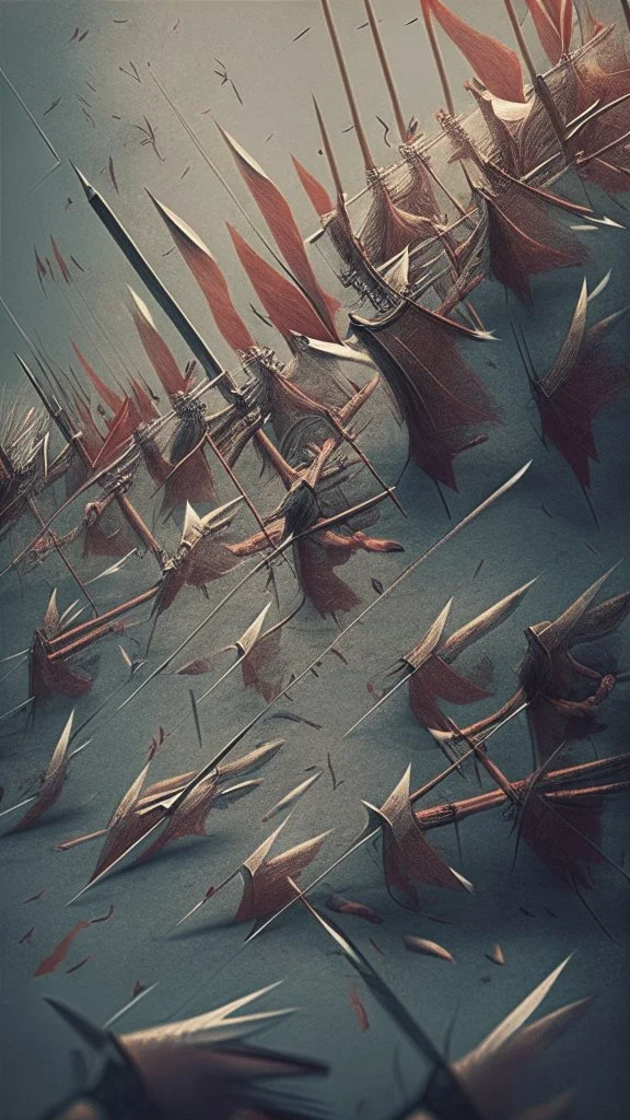 barrage of arrows