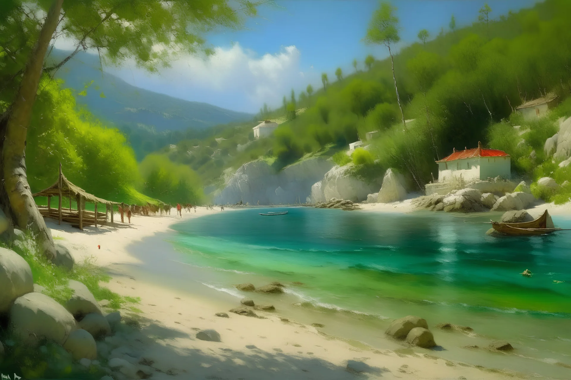 Peder Mork Monsted style, Croatia, Zuljana beach