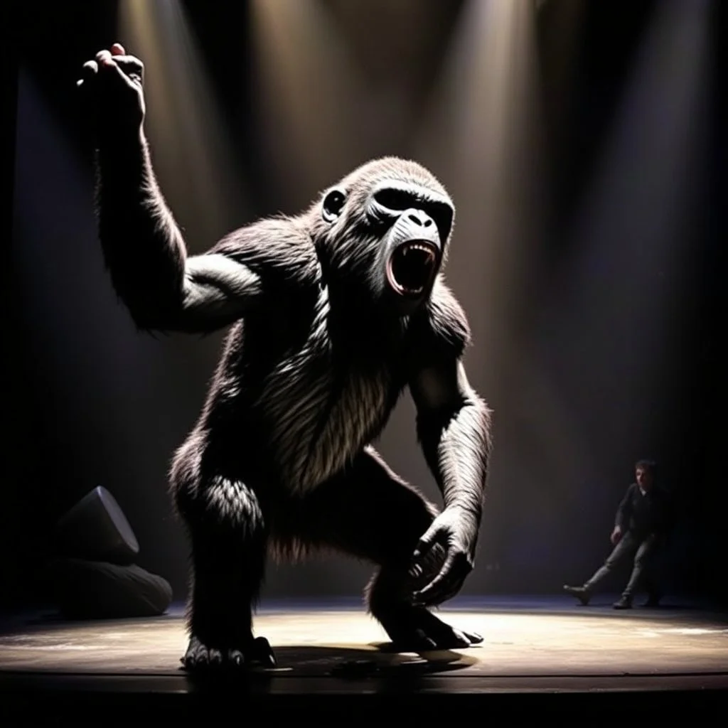 Off-Broadway musical production of Planet of the Apes.
