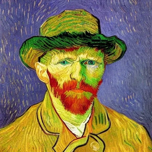 selfportrait painted by van gogh