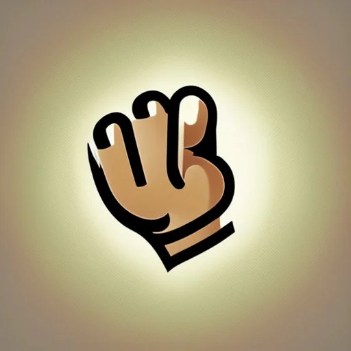 a simple logo of an hand thumb up, line, flat, vector icon