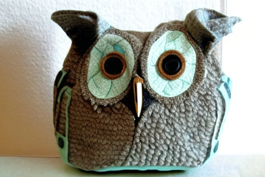 Owl shaped bag with handles