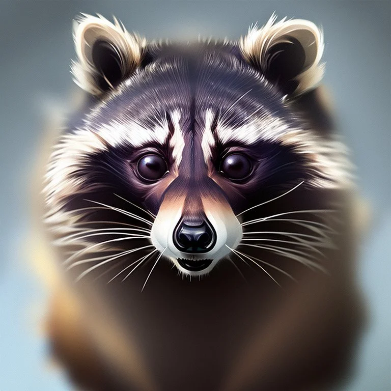 raccoon as a special agent with sunglasses photorealistic