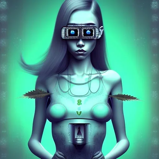 girl with marijuana eyes