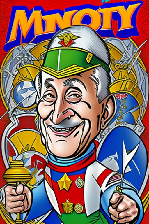 Anthony Fauci as a evil cartoon wizard