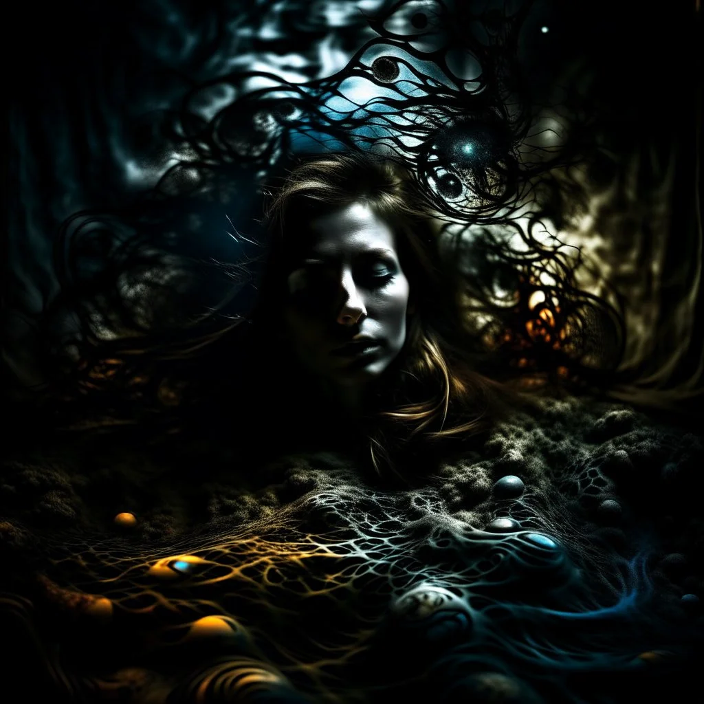WOMAN subconscious dark dream
