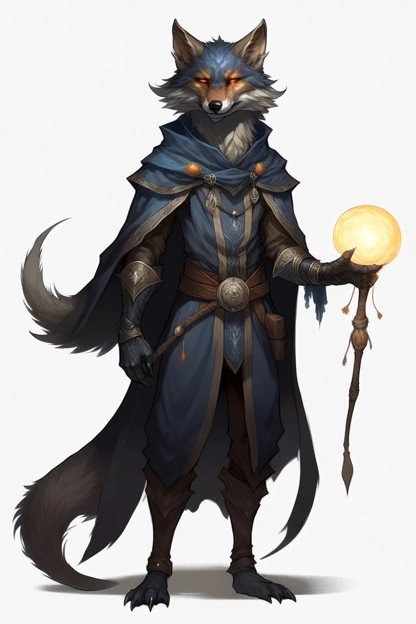 black fox humanoid wild magic sorcerer dnd