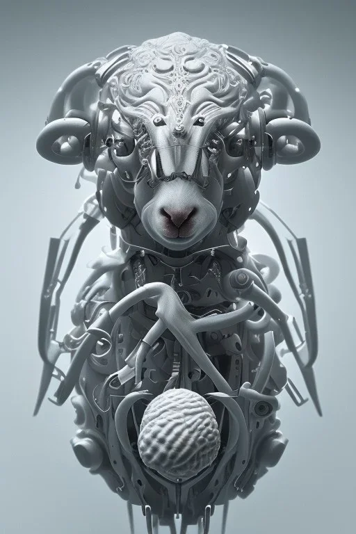 sheep brain cyborg, matrix style