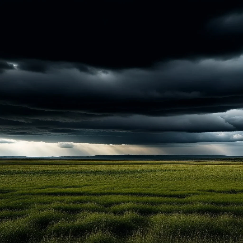 dark clouds horizon