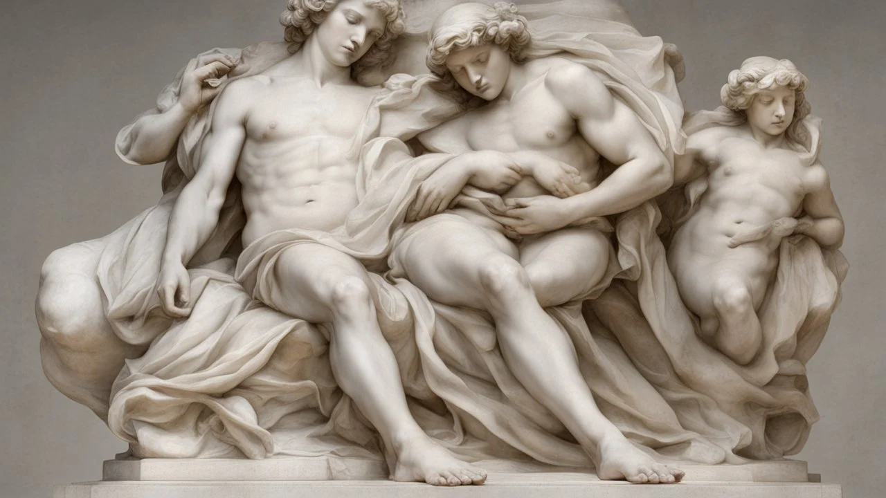 Marble sculpture by Andrea del sarto