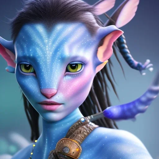 Pandora. It is not clear what you mean by a "makeup-wearing baby" in the context of the film Avatar.