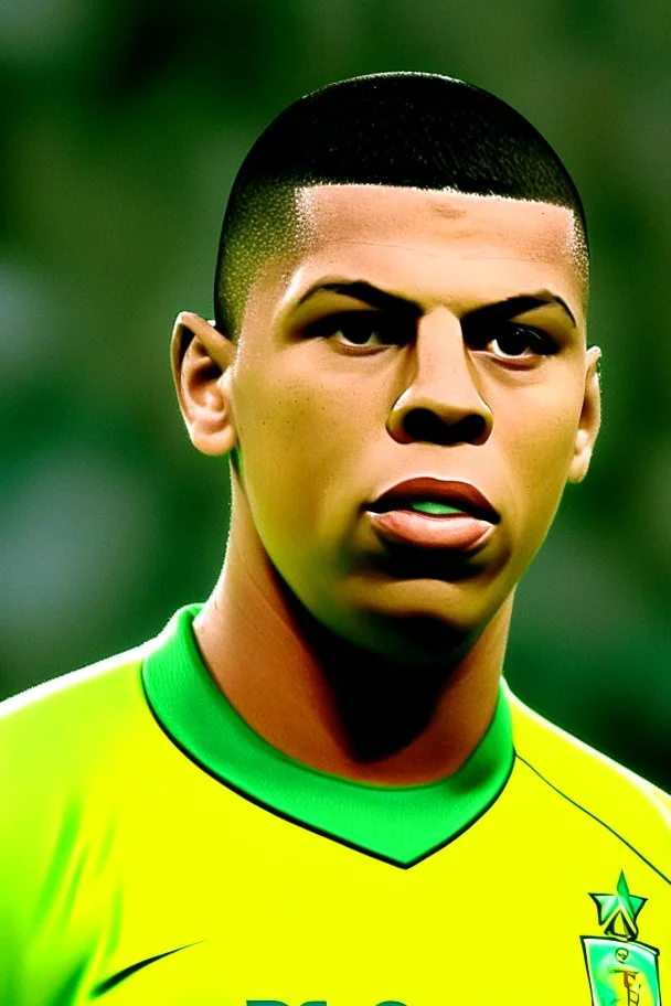 Ronaldo Brazilian football player cartoon 2d