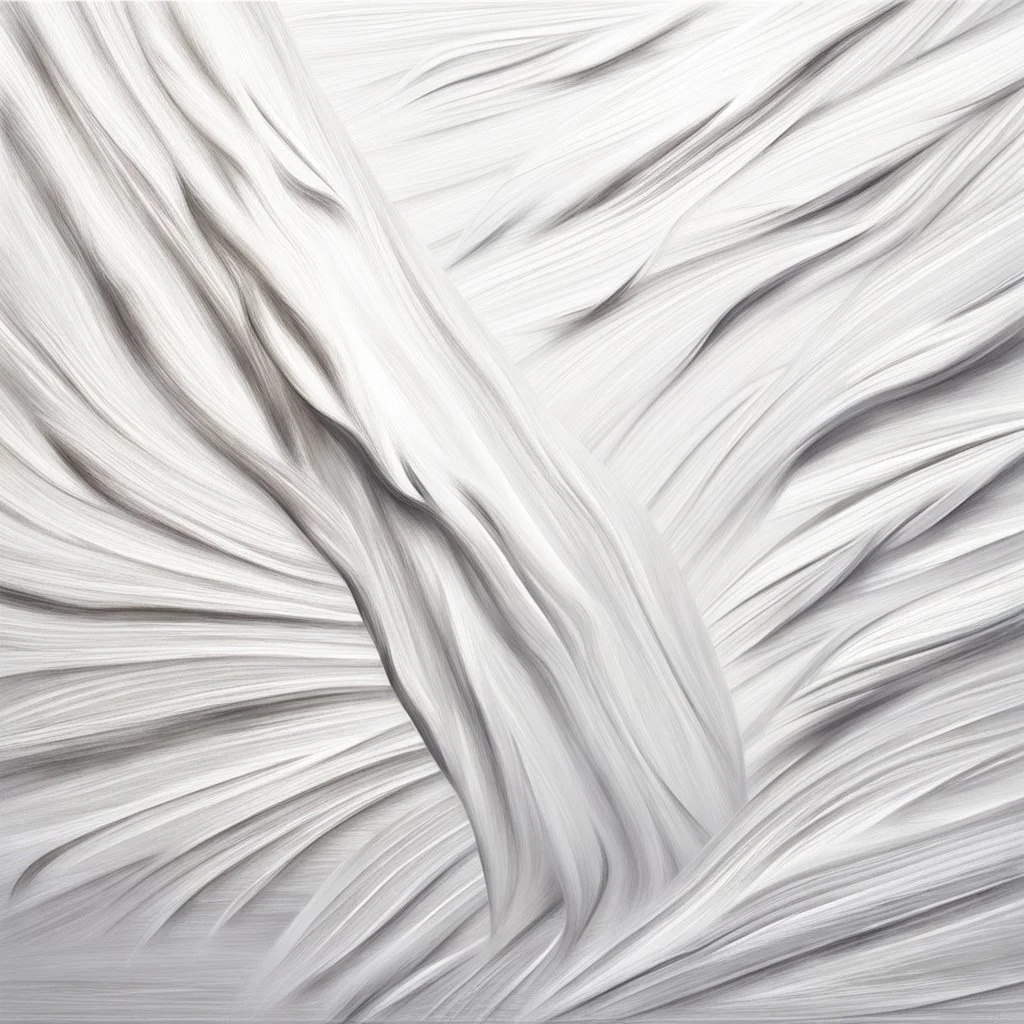 Hyper Realistic White Oil-Paint Brush Strokes Texture on Canvas