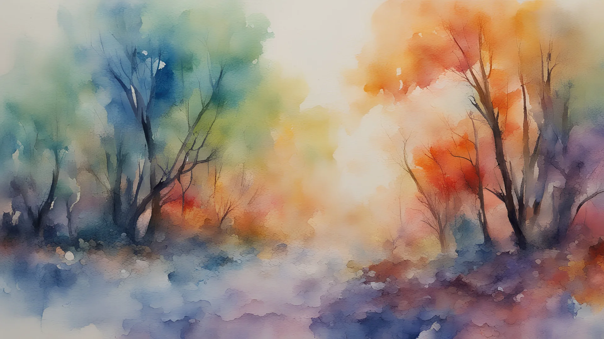 An impressionist painting, in watercolours, of beta decay