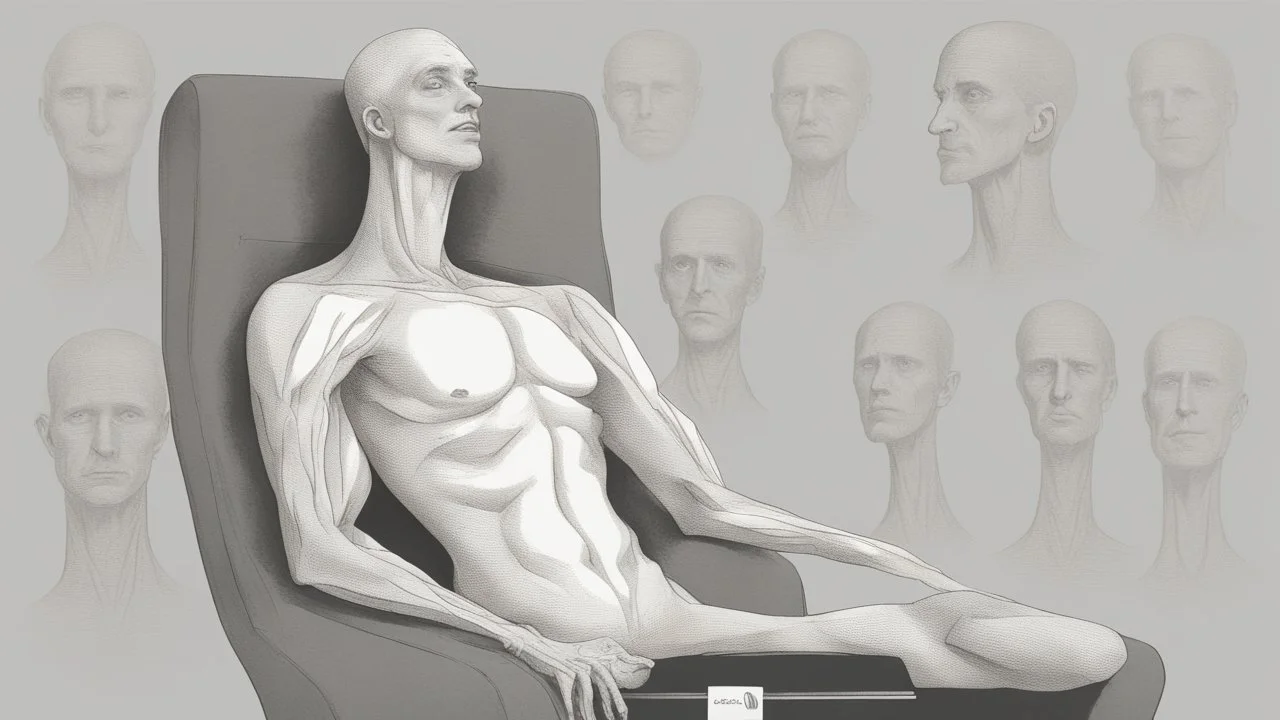 شخص جسمو عادي وصوتو رفيع قليلا ووجهو طولي