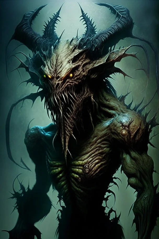 humanoid monster demon brutal beast demon abomination lovecraftian