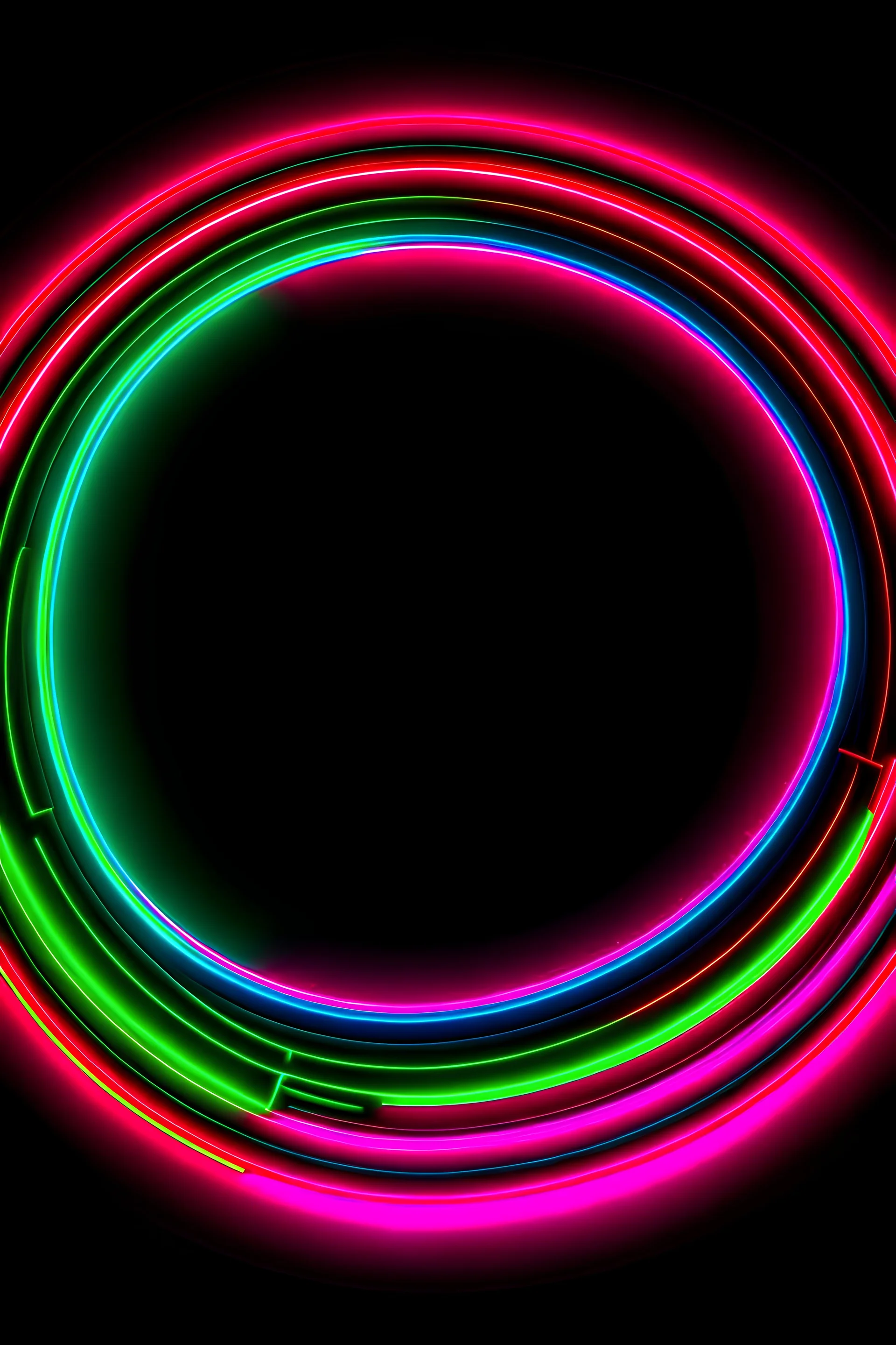 border neon circle