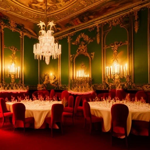 Celebration in a schloss, gala, Austrian aesthetic, warm colors, wooden floor, forest green walls, red, chiaroscuro, 8k, HD, cinematography, photorealistic, Cinematic, Color Grading, Ultra-Wide Angle, Depth of Field, hyper-detailed, beautifully color-coded, insane details, intricate details, beautifully color graded, Cinematic, Color Grading, Editorial Photography, Depth of Field, DOF, White Balance, 32k, Super-Resolution, Megapixel, ProPhoto RGB, VR, Halfrear Lighting, Backlight