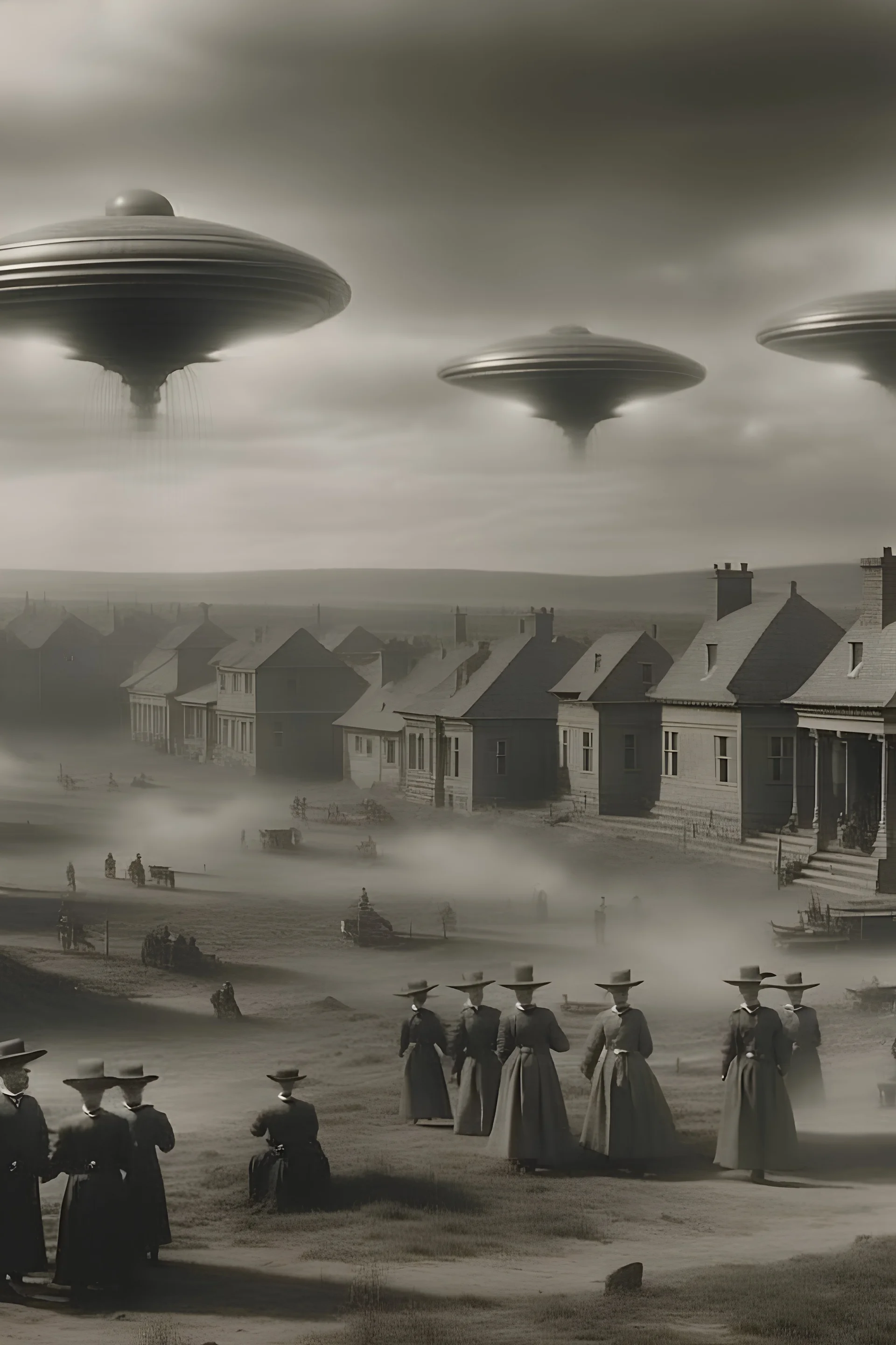 picture of the 1800s under an alien invasion