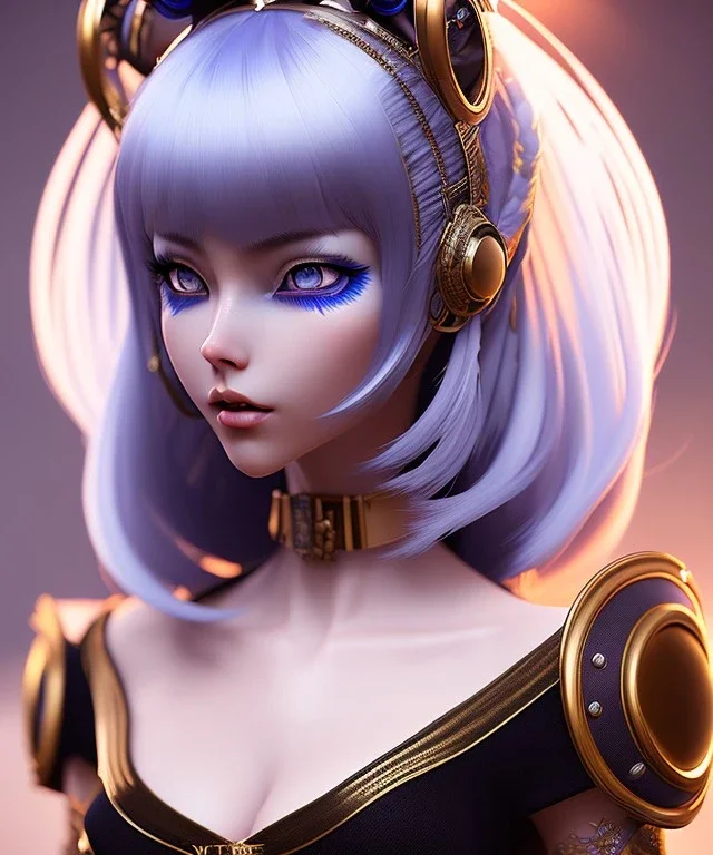 miqo'te character, wild blue hair, ominous, facepaint, waist up portrait, intricate, oil on canvas, masterpiece, expert, insanely detailed, 4k resolution, retroanime style, cute big circular reflective eyes, cinematic smooth, intricate detail, soft smooth lighting, soft pastel colors, painted Renaissance style