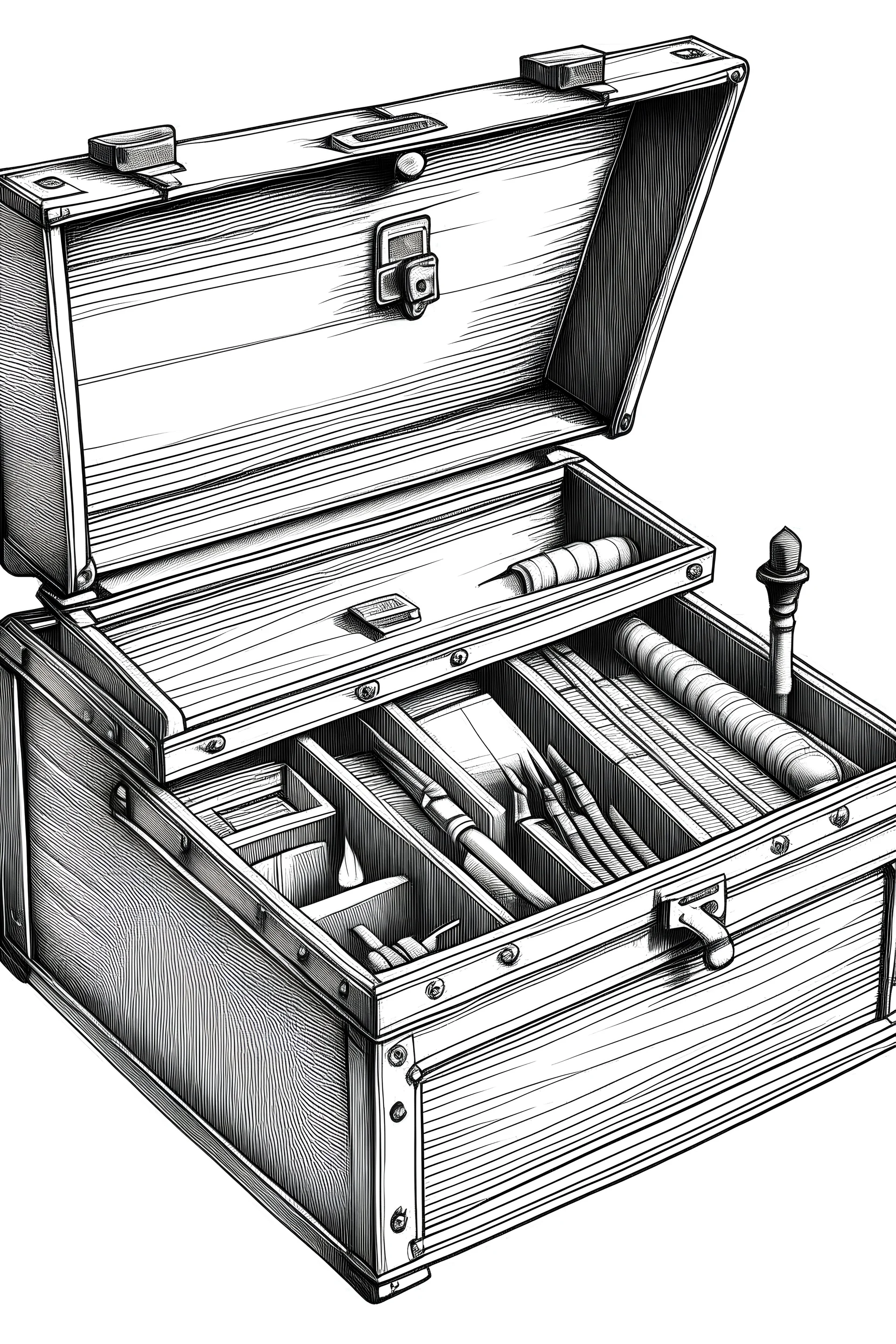 Dessin caisse à outil