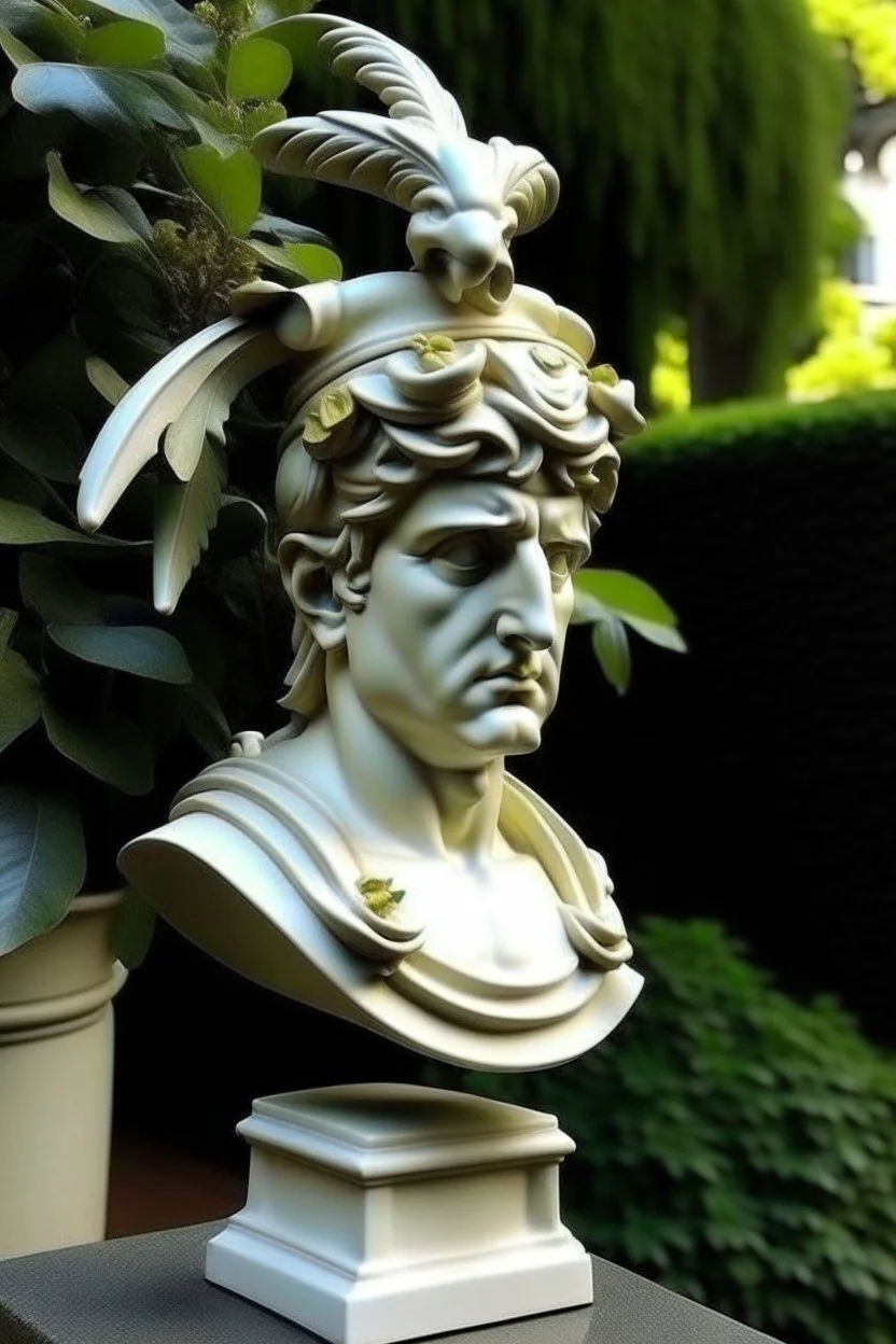 Statue Anime pokemon fascist roman statue head