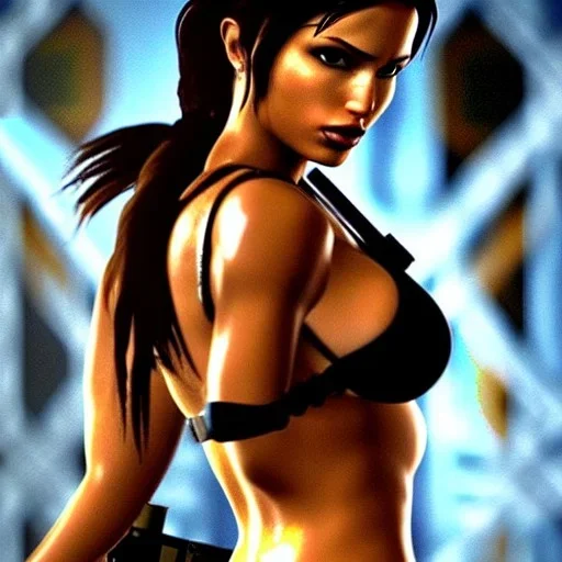 sultry lara croft