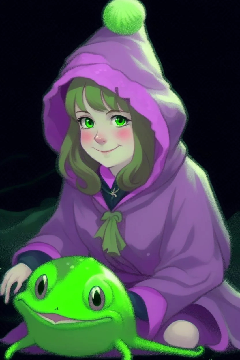 Frog wizard girl