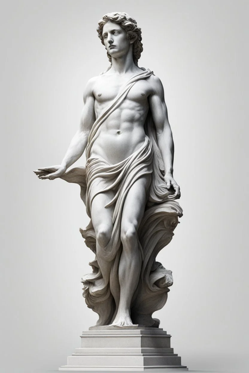 оформление со статуей