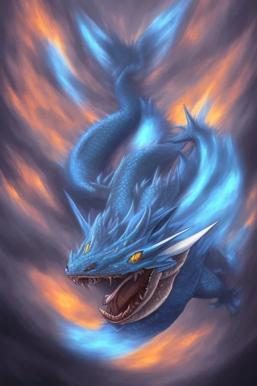 A Blue eyes withe dragon of yu gi oh,