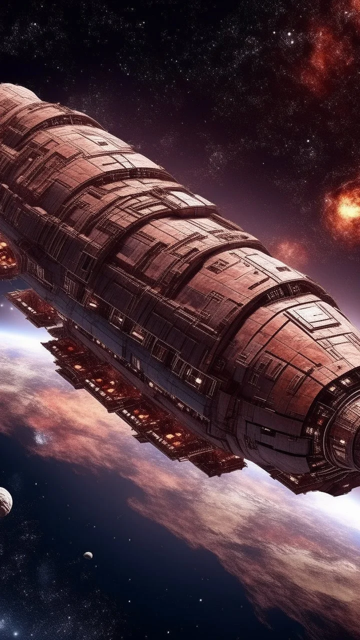 In the galaxy a huge cigar spaceship 13Atlas crash on earth