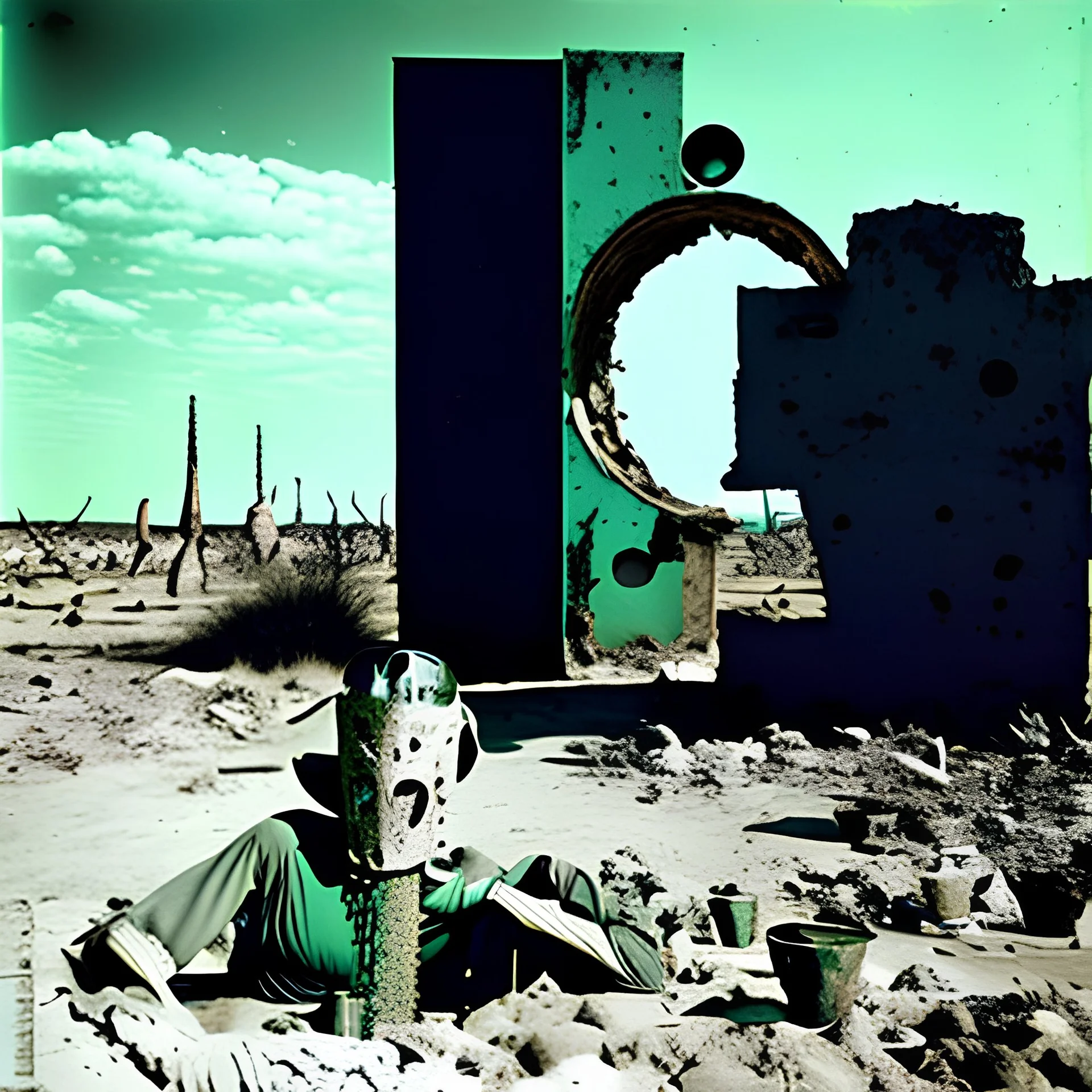 Foto di un wasteland, macabro, Max Ernst vision