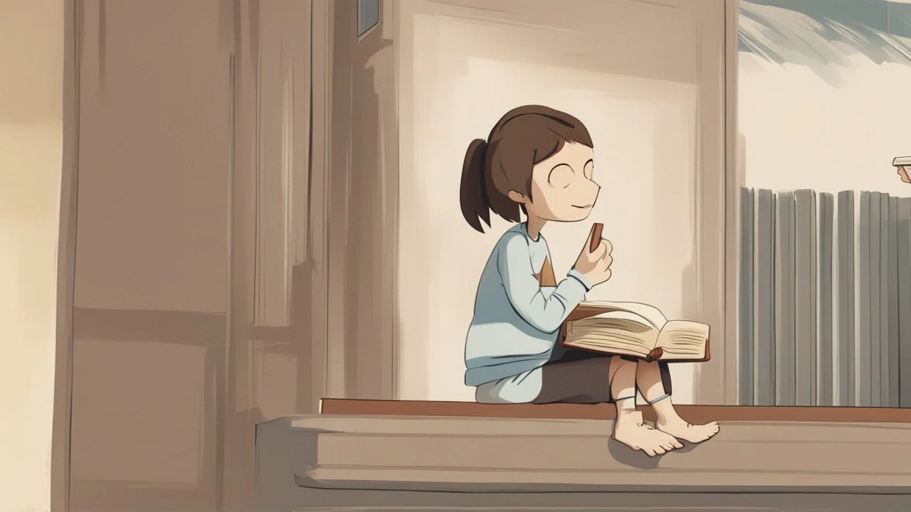 Someone reading a book