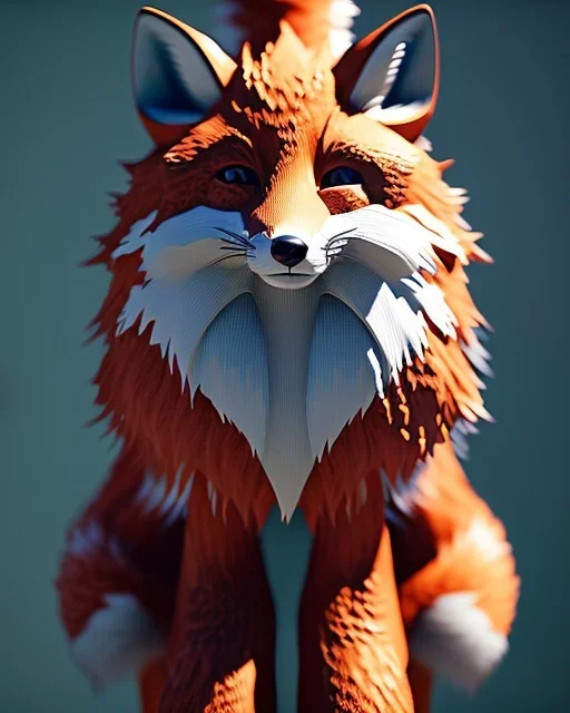 Furry fox girl, majestic, highly intricate, Realistic photography, incredibly detailed, ultra high resolution, 8k, complex 3d render, cinema 4d.