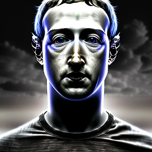mark zuckerberg holding a flower by hr giger, trending on artstation, realistic, detailed, concept art, horror, illustration