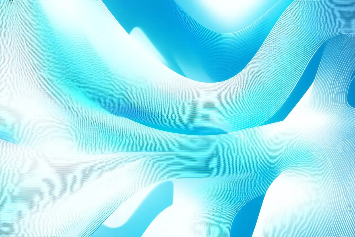 an abstract graphic of flowing lines and shapes meant to convey clean air, mostly white