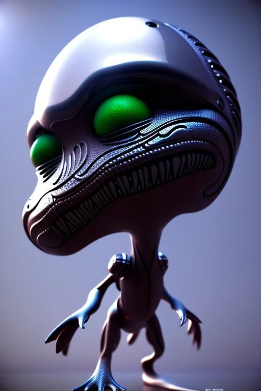 full length aliens clean art NFT, blender 3d