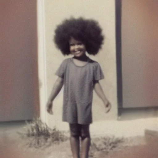 Black Christiana 6years old with afro hair