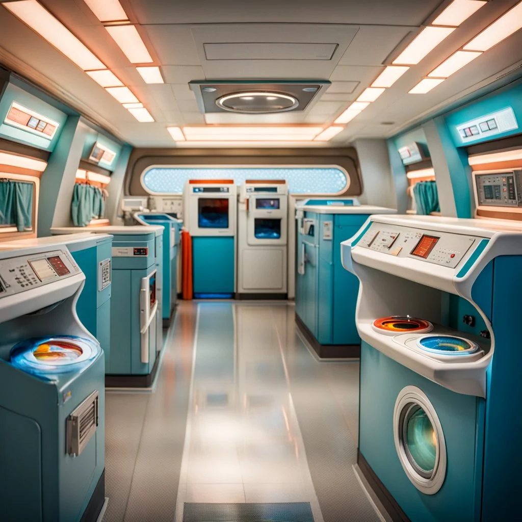 Laundromat on board the Starship Enterprise.