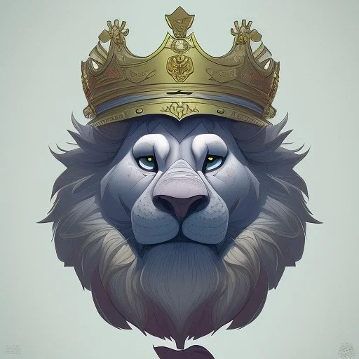 a Portrait of king lion as Brian Kesinger