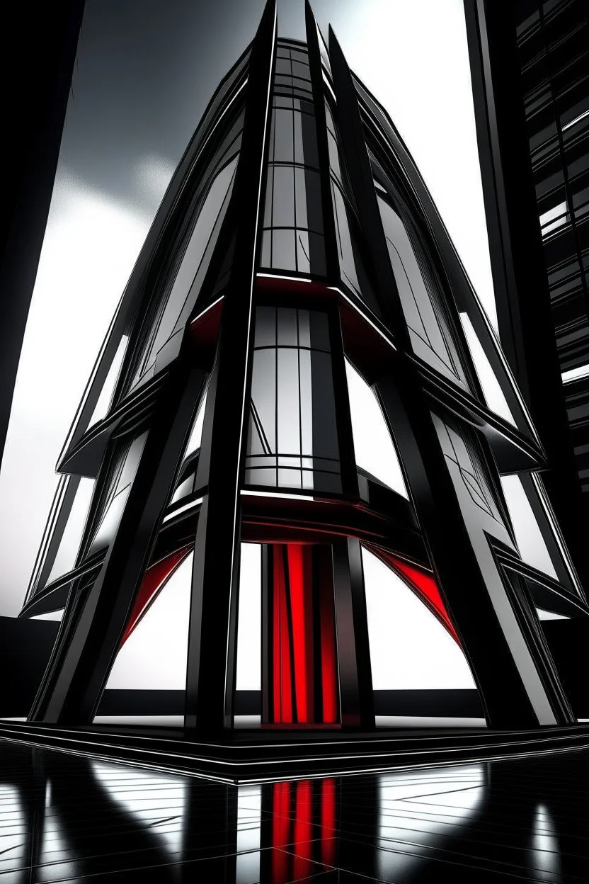 avengers stark tower buliding architecture futuristic-modern stlye.